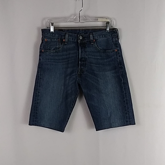 Levi's 501 blue jean shorts men size 30 - Picture 2 of 6